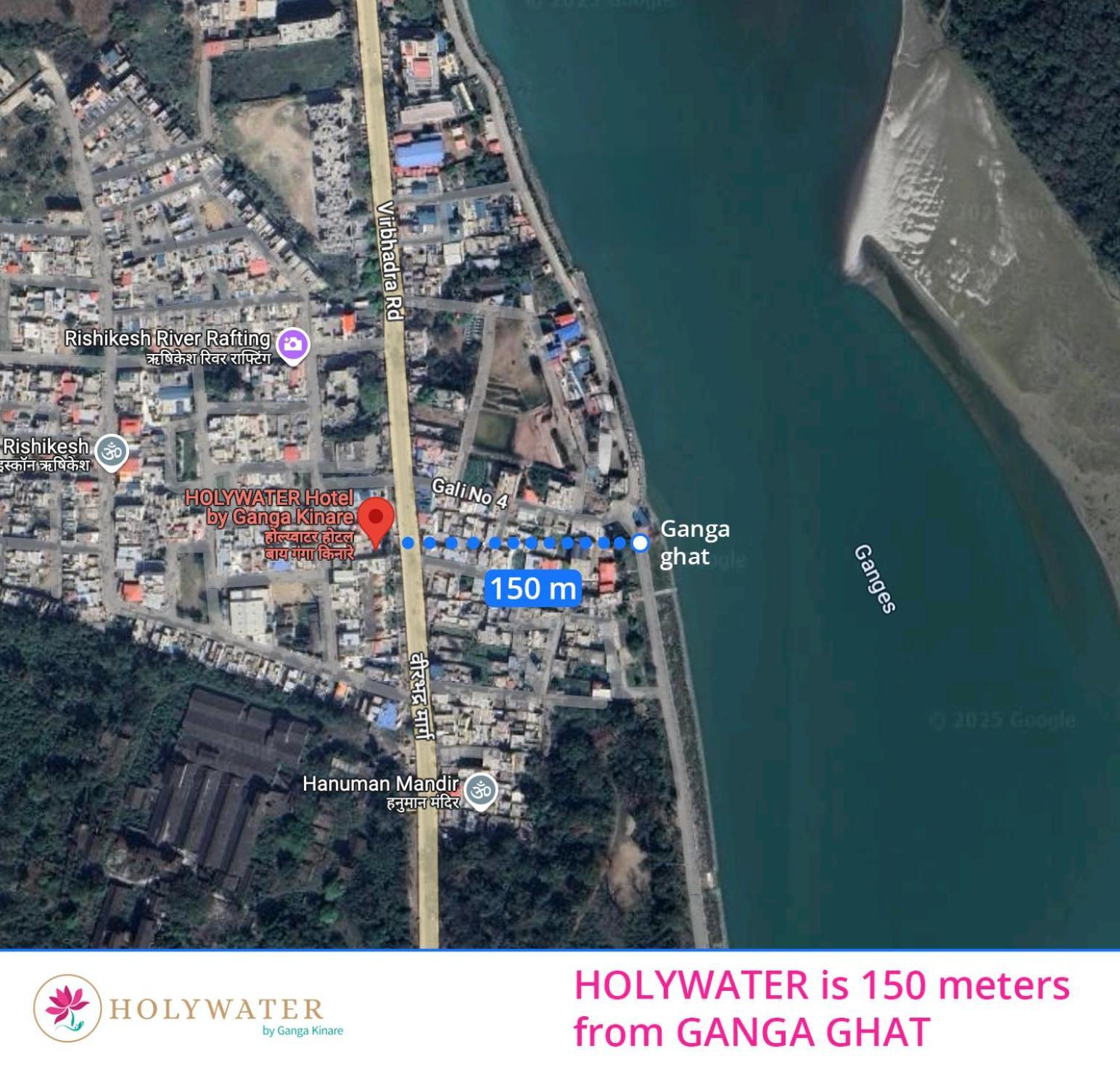 Holywater Hotel By Ganga Kinare #150 Mts From Ganga Ghat Ришикеш Экстерьер фото